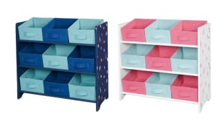 Livarno Home Estantería de almacenamiento con 9 cajas de tela extraíbles por 19.99€