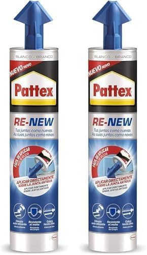 Pattex RE-NEW Silicona Blanca 2x280ml por 12,22€