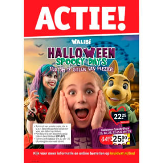 Tickets voor Walibi Halloween Fright Nights vanaf €29,50 via Kruidvat