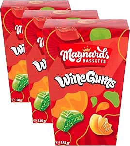 Maynards Bassetts Wine Gums Sharing Pack 350g Pack of 3 for £4.05