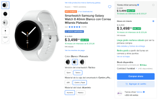 Smartwatch Samsung Galaxy Watch 8 40mm por $2,949 | Mercado Libre