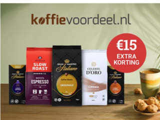 Koffievoordeel € 15 kortingsvoucher voor 500 ING punten
