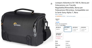 Lowepro Adventura SH 160 III Zwart schoudertas voor €32,99 bij Amazon