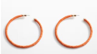 Pendientes de aro tipo rafia por 2.49€