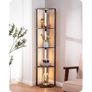 EDISHINE Vloerlamp 169,5 cm met 4 planken voor €39,89 bij Amazon