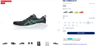 Tenis GEL-Cumulus 27 por $1,919 | ASICS
