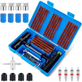 QUNNIE Kit de réparation de pneus 53 pièces pour 14,44€ chez Amazon