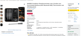INKBIRD Vleesthermometer voor €101,99