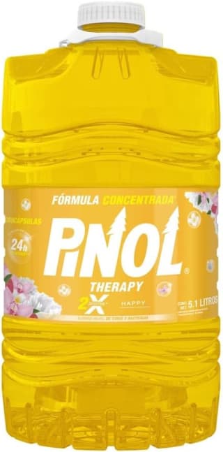 Pinol Aromas Limpiador Multiusos Therapy Happy 5.1L por $95 en Amazon