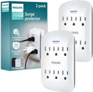 Philips SPP3466WA/37 Multicontacto de Pared (Packde 2) por $299 en Amazon