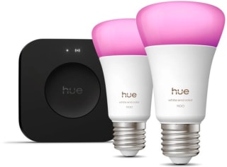 Philips Hue White and Color Starter Pack E27 1100lm 2-pack + Bridge Pro voor €119