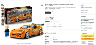 LEGO Speed Champions Toyota Supra MK4 77260 por $479 en Amazon