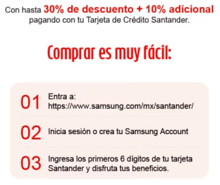 Hasta 30% en Galaxy Z Flip8 y Galaxy Z Fold8 en Samsung (clientes Santander)