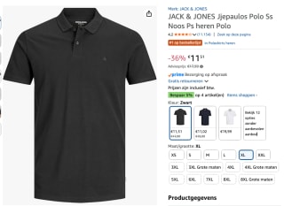 Jack&Jones heren polo shirt voor €11,51 bij Amazon