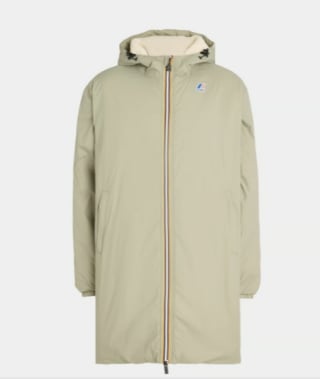 Coupe-vent long K-way Le Vrai 4.0 Eiffel East Orsetto à capuche à 140€