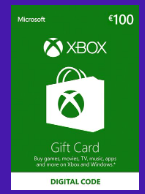 Carte cadeau Xbox Live 100 EUR à 90,54€