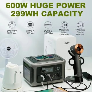 Estación de Energía Portátil ALLPOWERS R600 (299 Wh) por 123.46€ en AliExpress
