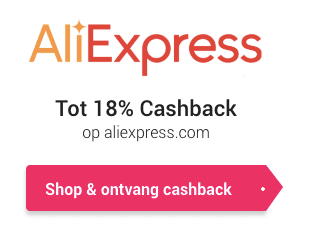 Tot 18% Cashback op aliexpress via cashback xl