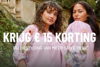 €15 korting bij aankopen boven de €79,99 bij Zizzi