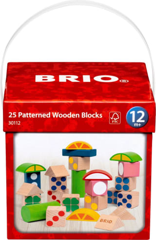 BRIO 25 Houten blokken met patroon voor €16,88 bij Bol