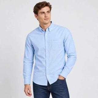 BEN SHERMAN Oxford camisa de hombre 0077857-SKY por 16,99€ en Deporte-Outlet