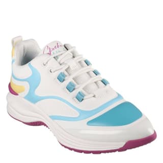 Skechers Glossed Hot Melt Embossed Neoprene Low-Top Trainers Womens