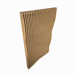 Panneau claustra ondulé 250x60 cm module 1 pour 105€ chez Castorama