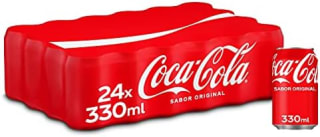 Coca-Cola Sabor Original, Refresco de Cola - Pack de 24 Latas 330 ml por 15.78€