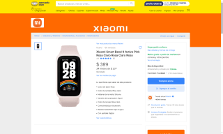 Xiaomi Smart Band 9 Active $389 | Oferta Mercado Libre
