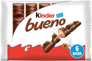 Kinder Bueno Classic Chocolate Bars, Pack of 6 for £1.68 at Amazon