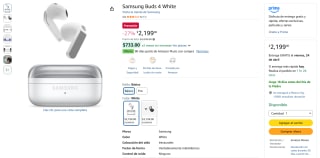 Audífonos Samsung Galaxy Buds 4 por $2,199 | Oferta Amazon