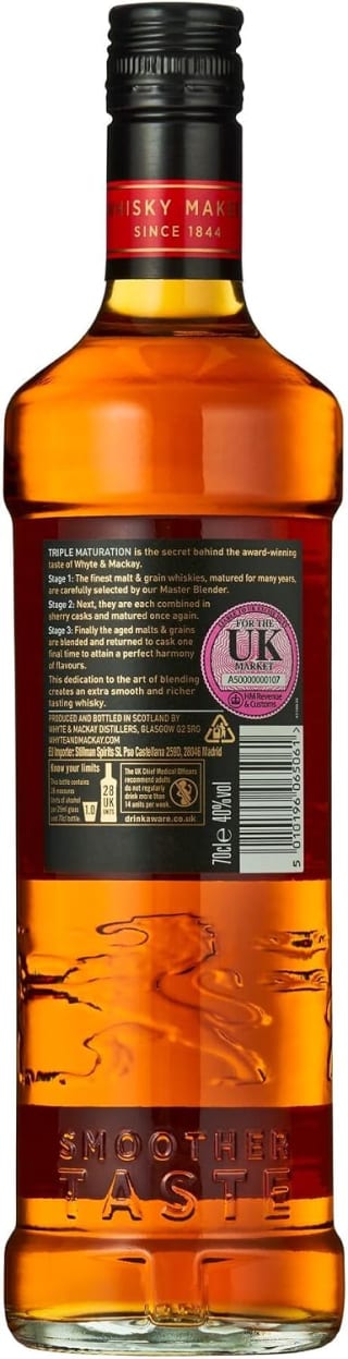 Whyte & Mackay Blended Scotch Whisky 70cl for £12.70 at Amazon