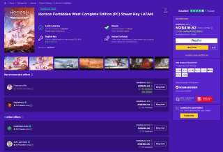 Horizon Forbidden West Complete Edition (PC) por $332 en Eneba