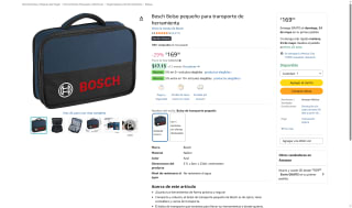 Bolso Bosch 31x8x23cm por $169 | Oferta Amazon