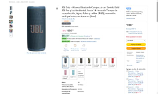 JBL Grip Altavoz Bluetooth por $998 | Oferta Amazon