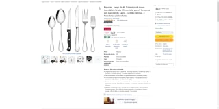 Juego de 48 Cubiertos de Acero Inoxidable por $326 | Oferta Amazon