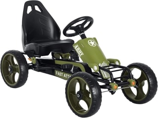 HOMCOM Go-Kart a Pedales Niños +3 Años Coche de Pedales con Embrague por 73,34€