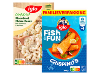 Iglo Viskraam, Fish & Fun of Crème de la crème voor €2,49 bij Hoogvliet