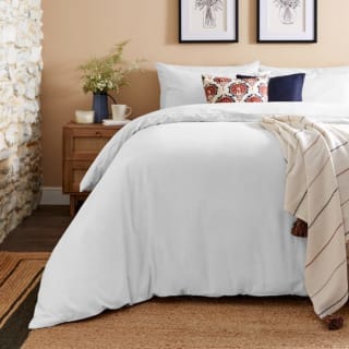 Simply Brushed Cotton White Duvet Cover Set – £3.75 C&C