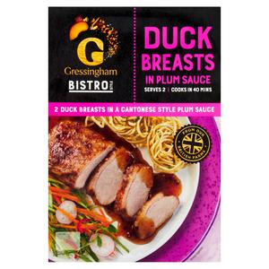 Gressingham Bistro Style Duck Breasts in Plum Sauce 400g – £5 Nectar Price