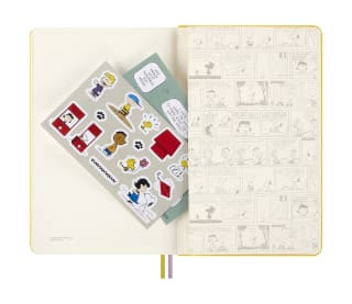 Moleskine Cuaderno large hojas rayadas Peanuts por 13,50€ en El Corte Inglés