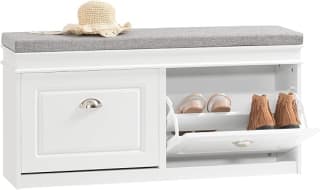 SoBuy Zapatera Banco FSR64-W (104 x 24 x 52 cm) por $1,032.99 en Amazon