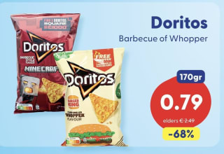 Doritos Whopper of barbecue voor €0,79 bij Die Grenze
