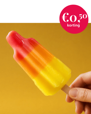 €0,50 korting op een rakketijsje