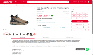 Tenis Outdoor Adidas Terrex Trailmaker para Hombre por $1,329 | Oferta Sears