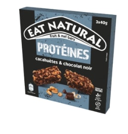 Barre de céréales protéines cacahuètes et chocolat noir n EAT NATURAL à 3,90€