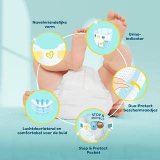 Pampers Premium Protection Luiers Maat 1 (2-5 kg, 26 stuks) voor €3,15 bij Etos