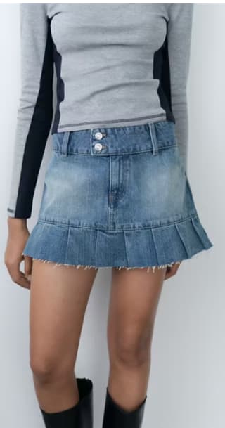 Minifalda denim tablas por 6.99€