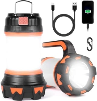 MSRTSR Linterna de Cámping Recargable (3000 mAh) por $169 en Amazon