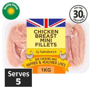Sainsbury's 1kg British Chicken Breast Mini Fillets for £5 at Sainsbury's